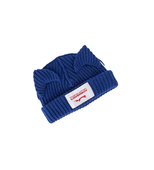 CHUNKY EARS BEANIE BLUE