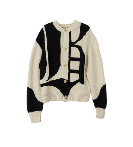 FONT CARDIGAN CREAM / BLACK