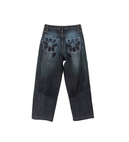 CANDY BAGGY JEANS ICE / BLACK