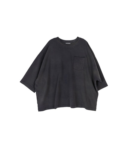 OVERSIZED SS POCKET TEE CHEMICAL BLACK