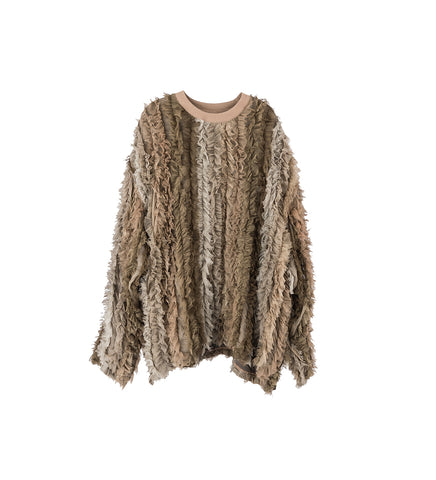 OVERSIZED PULLOVER TAUPE