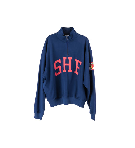 SHF 1/4 ZIP SWEATER NAVY