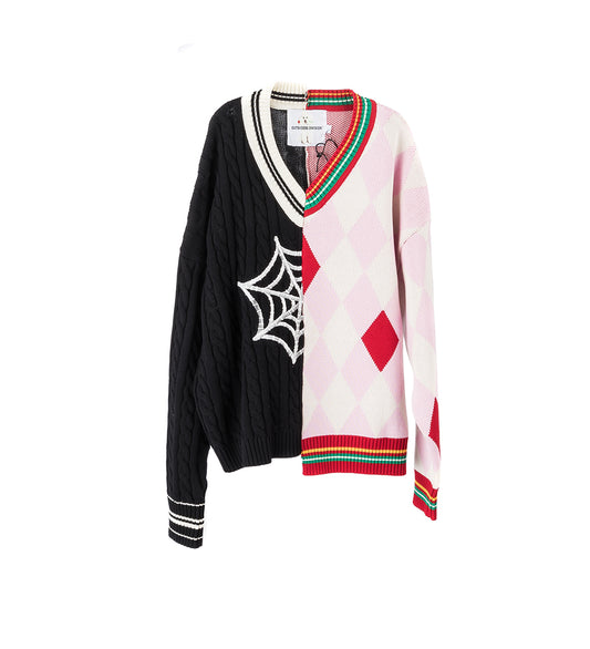 SPIDER SWEATER PINK/BLACK