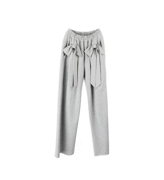 BOW/RIBBON LOUNGE PANTS GREY