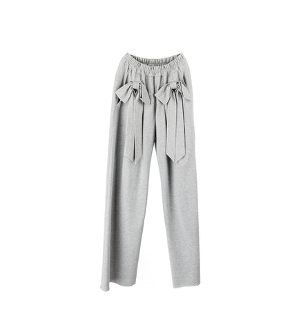 BOW/RIBBON LOUNGE PANTS GREY