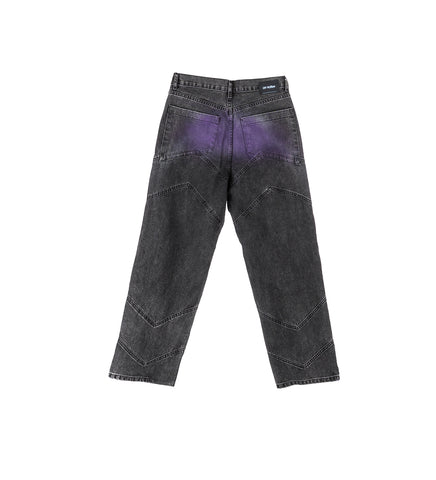 WASHED RAVE JEANS PURPLE SPRAY