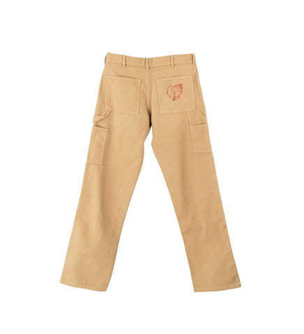 SH4U DOUBLE KNEE PANTS DARK BEIGE