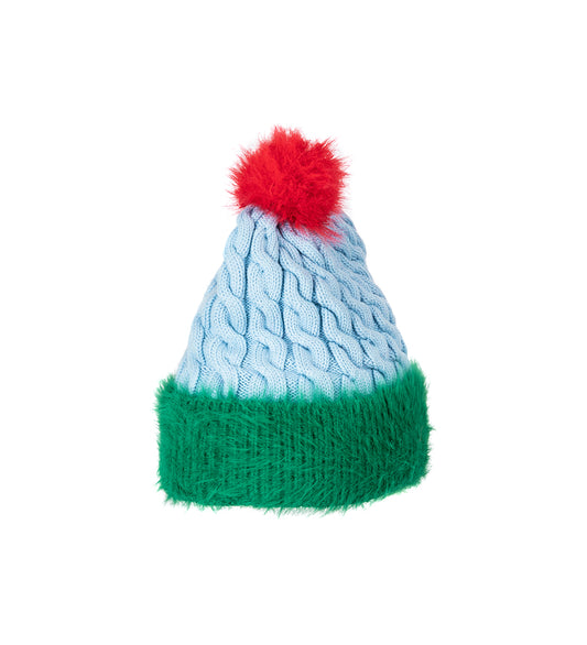 INFANCIA BEANIE BLUE/GREEN