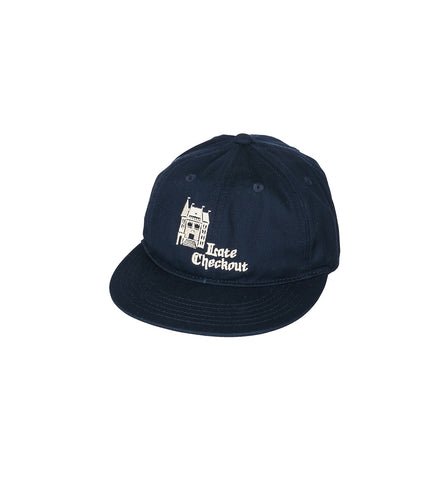 HOTEL LOGO 6 PANEL CAP NAVY