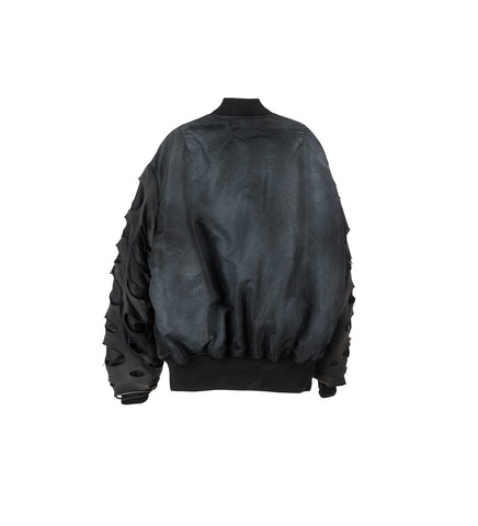 DOUBLE LAYER BOMBER VINTAGE BLACK