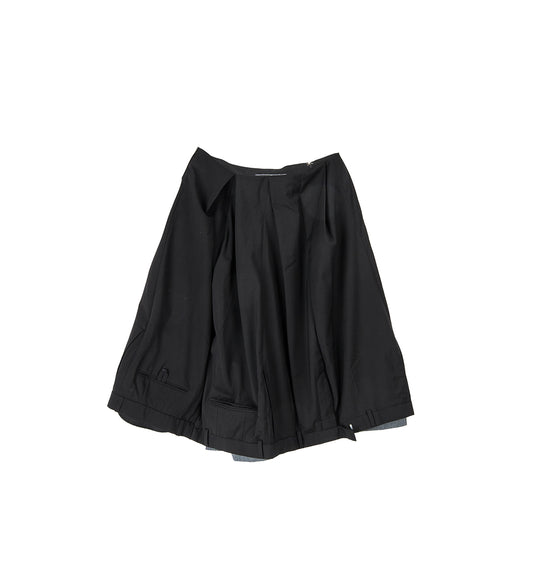 UPSIDE DOWN MIDI SKIRT WIDE