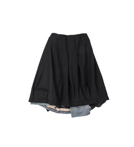 UPSIDE DOWN MIDI SKIRT WIDE