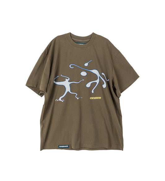 DIAW WASHED FANTASY TEE DARK OLIVE