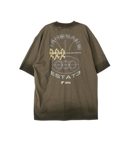 SAVA STAINED OVERSIZED ESTATE TEE DARK OLIVE