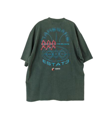 SAVA WASHED OVERSIZED ESTATE TEE HOUSEHOLD GREEN