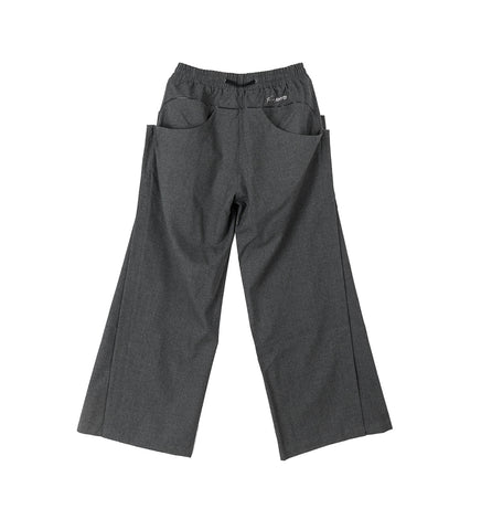 WOLVES WIDE LEG TROUSERS CHARCOAL GREY