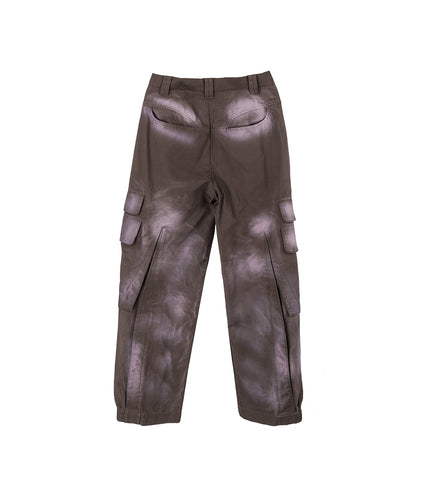 EXEL SPRAYED CARGO PANTS CHARCOAL GREY