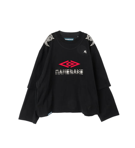 MAYO DOUBLE SLEEVE TEE EUPHORIC BLACK