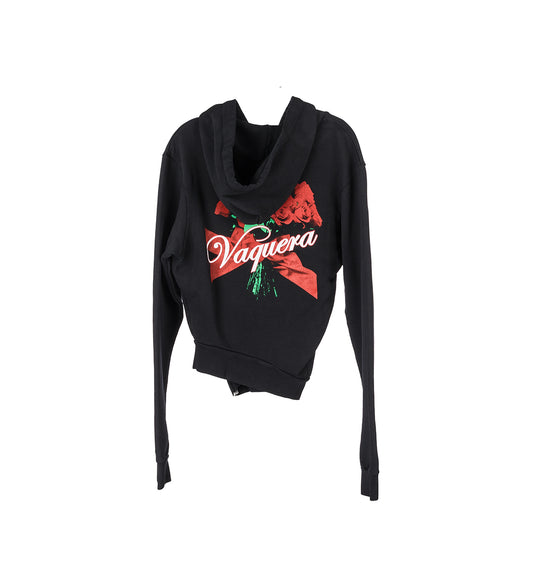 TWISTED ROSE HOODIE FADED BLACK