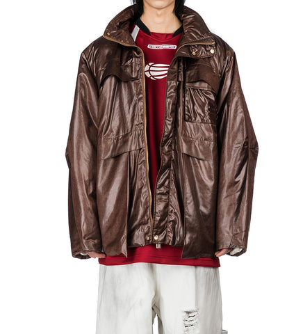 OTTO PADDED FIELD JACKET SOFA BROWN