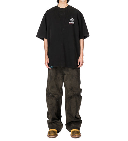 SAVA WASHED OVERSIZED ESTATE TEE EUPHORIC BLACK