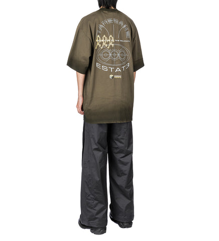 SAVA STAINED OVERSIZED ESTATE TEE DARK OLIVE