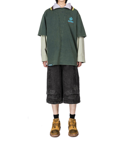 SAVA WASHED OVERSIZED ESTATE TEE HOUSEHOLD GREEN