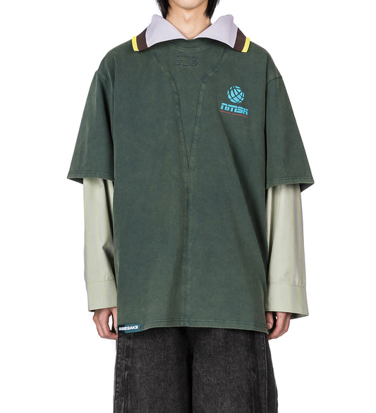 SAVA WASHED OVERSIZED ESTATE TEE HOUSEHOLD GREEN