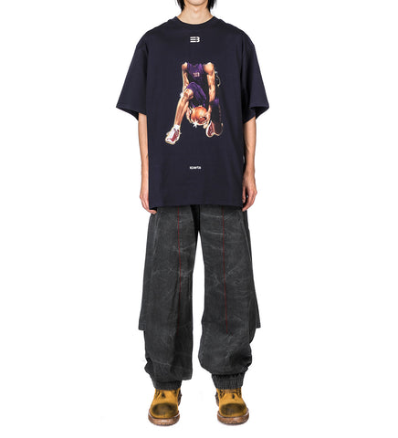 RALPH WARM UP PANTS WASHED BLACK