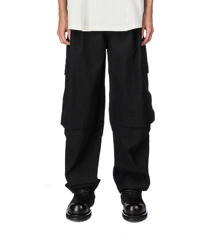 CASSELL LAYERED CARGO PANTS EUPHORIC BLACK