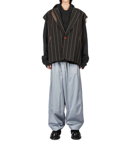 LAMAR CARROT WIDE TROUSERS TRADEWIND BLUE