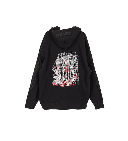 PAIN AND SUFFERING HOODY BLACK