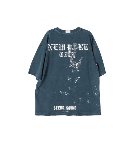 NEWYORK JESUS T-SHIRT NAVY