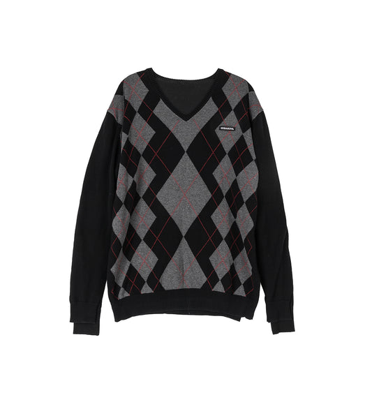 KNITTED DOUBLE SWEATER MULTI SMALL