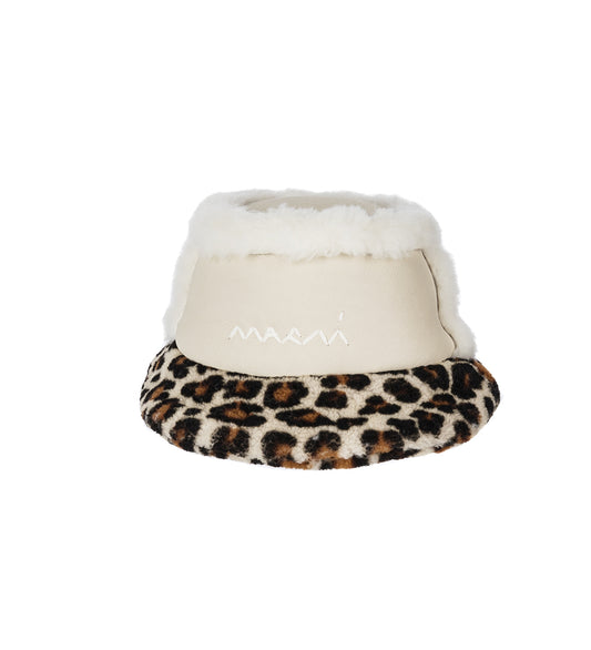 SHEARLING BUCKET HAT STONEWHITE