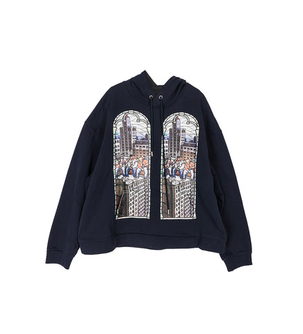 DIPLOMATS HOODED SWEATSHIRT NAVY