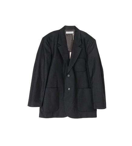 EMBRACE BLAZER DRAPING BLACK CANVAS