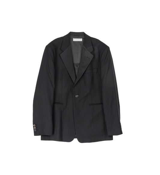 SHINJUKU TUX BLAZER BLACK PANAMA WOOL