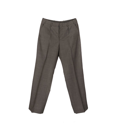 BORROWED CHINO GREY ATOM CHECK WOOL