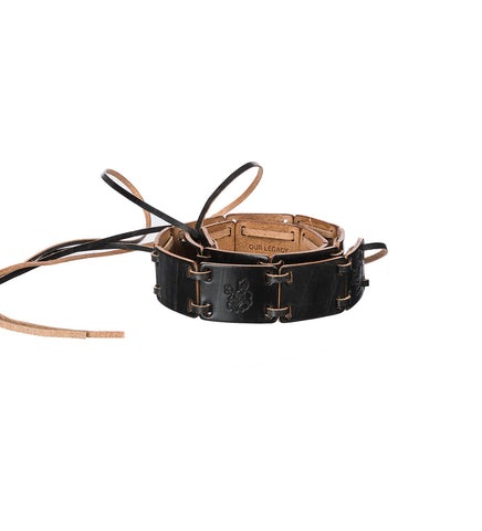 BLOCK BELT BLACK BRIDLE LEATHER