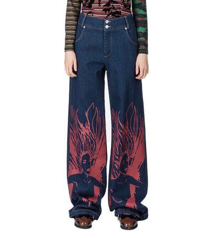 FAIRY GIRL JEANS BLUE & RED