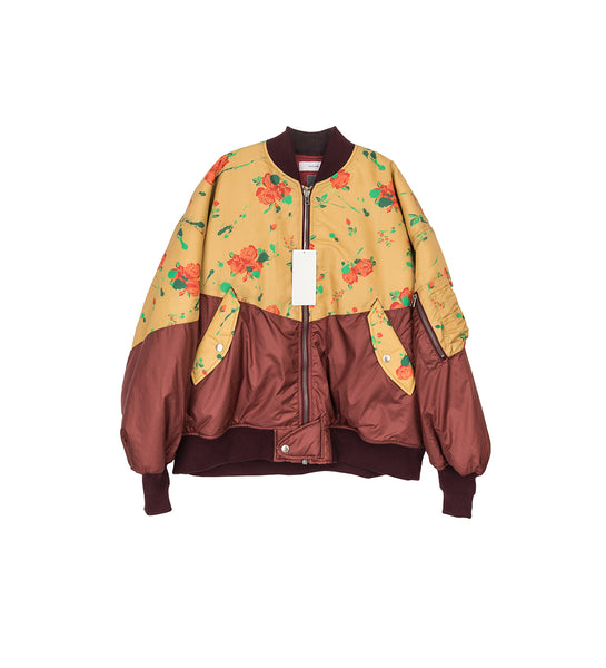 ORIGINAL FLOWER PRINT MA-1 ROSE DRIP