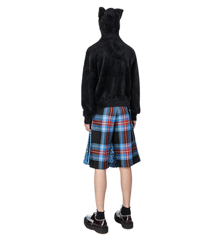 FLUFFY EARS BALACLAVA JUMPER BLACK