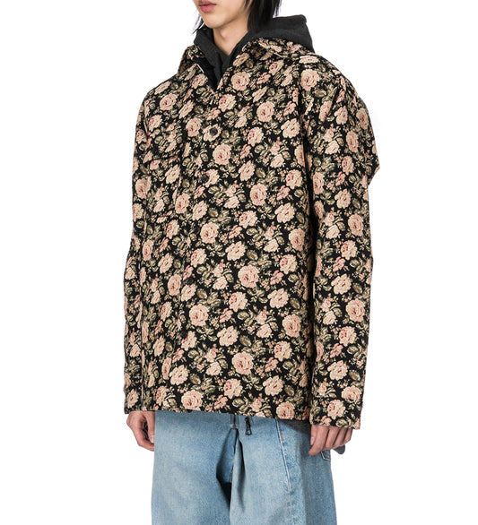 WOODHACKER SHIRT FLOWER GOBELIN BLACK