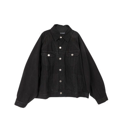 TRUCKER SWITCHING JACKET SOLID BLACK