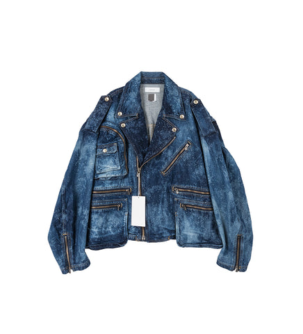 GALAXY DENIM RIDERS JACKET INDIGO