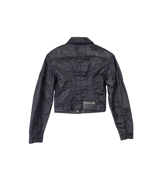 WAXED DENIM JACKET MIDNIGHT BLUE / BLACK