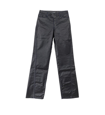 WAXED STRAIGHT LEG JEANS MIDNIGHT BLUE / BLACK