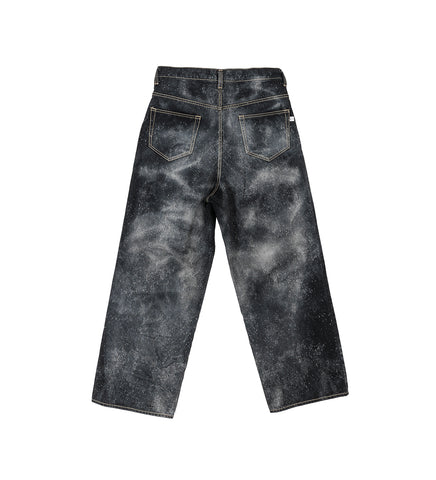 GALAXY BIG HEART PANTS BLACK