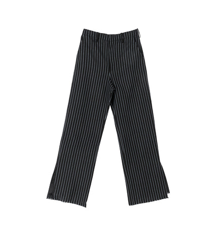 TROUBLE TAILORED TROUSERS PINSTRIPE BLACK